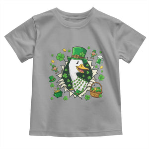 Funny Silly Irish Goose Toddler T Shirt St Patricks Day Celebration TS12 Sport Gray Print Your Wear