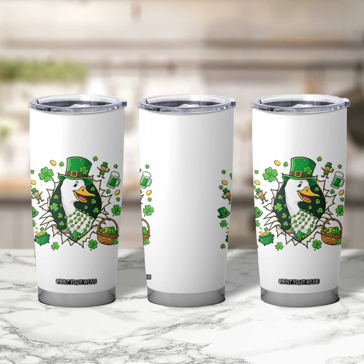 Funny Silly Irish Goose Tumbler Cup St Patricks Day Celebration TS12 Print Your Wear