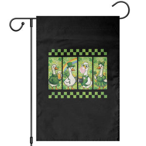 Funny Silly Irish Goose Garden Flag St Patricks Day Goose Lover Gift TS12 Black Print Your Wear