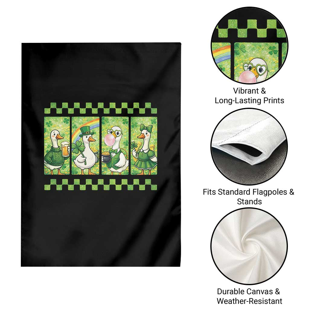 Funny Silly Irish Goose Garden Flag St Patricks Day Goose Lover Gift TS12 Print Your Wear