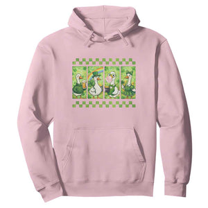 Funny Silly Irish Goose Hoodie St Patricks Day Goose Lover Gift TS12 Light Pink Print Your Wear