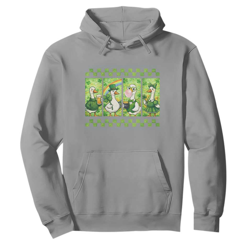 Funny Silly Irish Goose Hoodie St Patricks Day Goose Lover Gift TS12 Sport Gray Print Your Wear