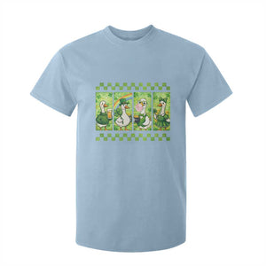 Funny Silly Irish Goose T Shirt For Kid St Patricks Day Goose Lover Gift TS12 Light Blue Print Your Wear