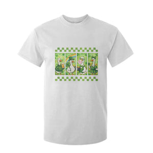 Funny Silly Irish Goose T Shirt For Kid St Patricks Day Goose Lover Gift TS12 White Print Your Wear