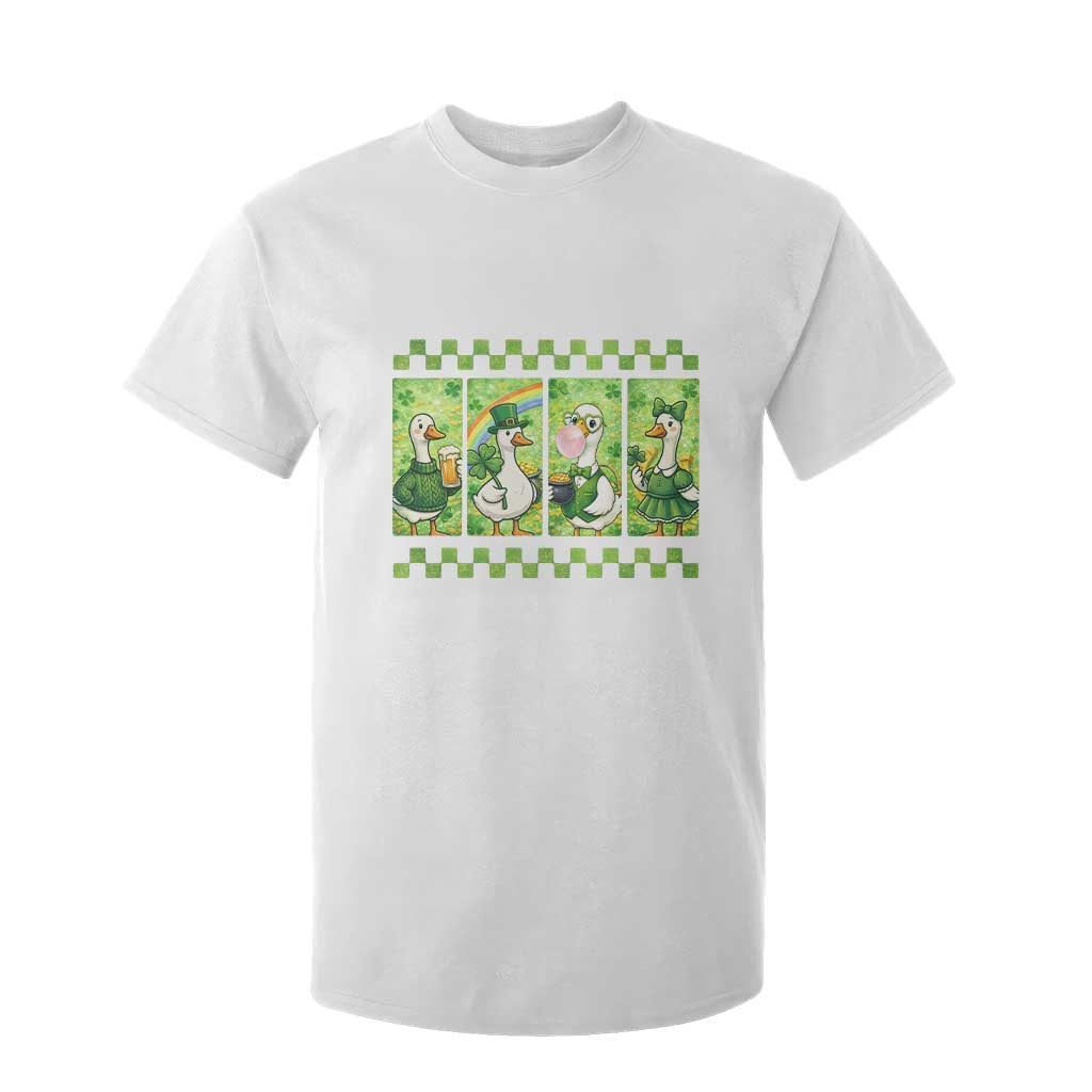 Funny Silly Irish Goose T Shirt For Kid St Patricks Day Goose Lover Gift TS12 White Print Your Wear