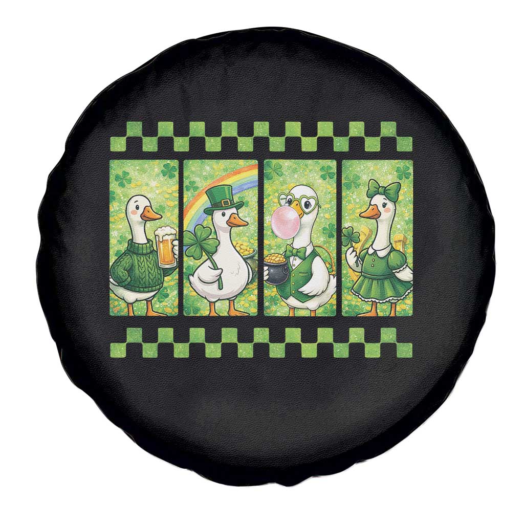 Funny Silly Irish Goose Spare Tire Cover St Patricks Day Goose Lover Gift TS12 Print Your Wear