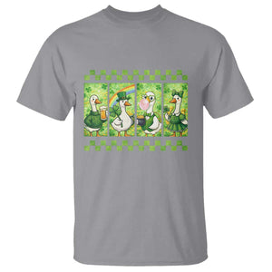 Funny Silly Irish Goose T Shirt St Patricks Day Goose Lover Gift TS12 Sport Gray Print Your Wear