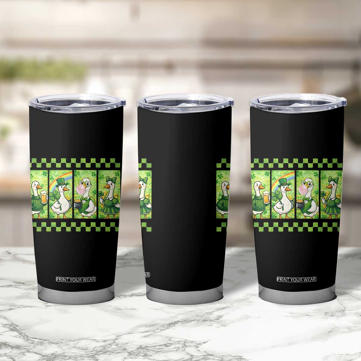 Funny Silly Irish Goose Tumbler Cup St Patricks Day Goose Lover Gift TS12 Print Your Wear