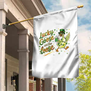 Retro Clover Duck Garden Flag Lucky Goose On The Loose TS12 Print Your Wear