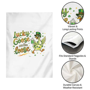 Retro Clover Duck Garden Flag Lucky Goose On The Loose TS12 Print Your Wear