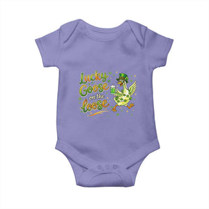 Retro Clover Duck Baby Onesie Lucky Goose On The Loose TS12 Violet Print Your Wear