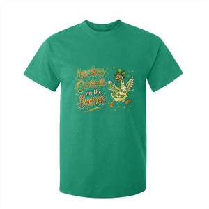Retro Clover Duck T Shirt For Kid Lucky Goose On The Loose TS12 Irish Green Print Your Wear
