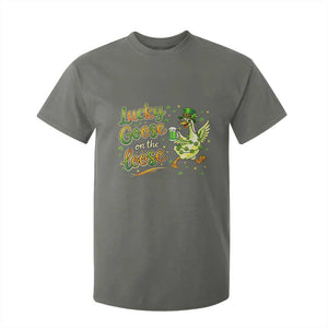 Retro Clover Duck T Shirt For Kid Lucky Goose On The Loose TS12 Military Green Print Your Wear