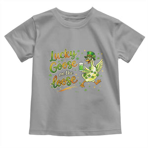 Retro Clover Duck Toddler T Shirt Lucky Goose On The Loose TS12 Sport Gray Print Your Wear