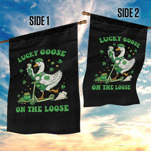 Funny Irish Goose Lover Garden Flag Lucky Goose On The Loose TS12 Print Your Wear