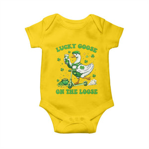 Funny Irish Goose Lover Baby Onesie Lucky Goose On The Loose TS12 Daisy Print Your Wear