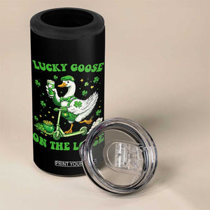 Funny Irish Goose Lover 4 in 1 Can Cooler Tumbler Lucky Goose On The Loose TS12 Print Your Wear