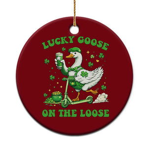 Funny Irish Goose Lover Ceramic Ornament Lucky Goose On The Loose TS12 1pc Red Print Your Wear