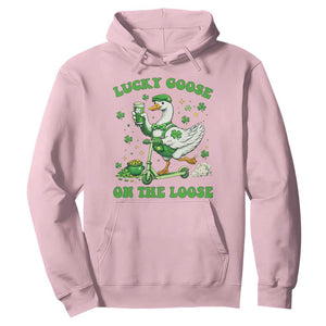 Funny Irish Goose Lover Hoodie Lucky Goose On The Loose TS12 Light Pink Print Your Wear