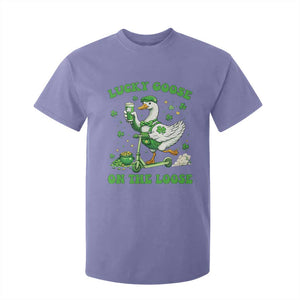 Funny Irish Goose Lover T Shirt For Kid Lucky Goose On The Loose TS12 Violet Print Your Wear