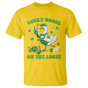 Funny Irish Goose Lover T Shirt Lucky Goose On The Loose TS12 Daisy Print Your Wear