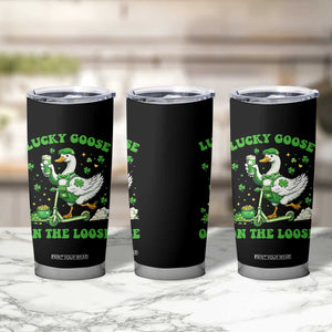 Funny Irish Goose Lover Tumbler Cup Lucky Goose On The Loose TS12 Print Your Wear