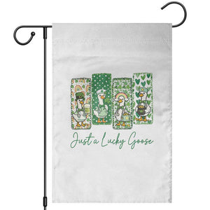Just A Lucky Goose Nurse Garden Flag St Patricks Day Gift TS12 White Print Your Wear