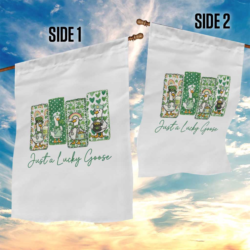 Just A Lucky Goose Nurse Garden Flag St Patricks Day Gift TS12 Print Your Wear