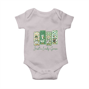 Just A Lucky Goose Nurse Baby Onesie St Patricks Day Gift TS12 Ice Gray Print Your Wear