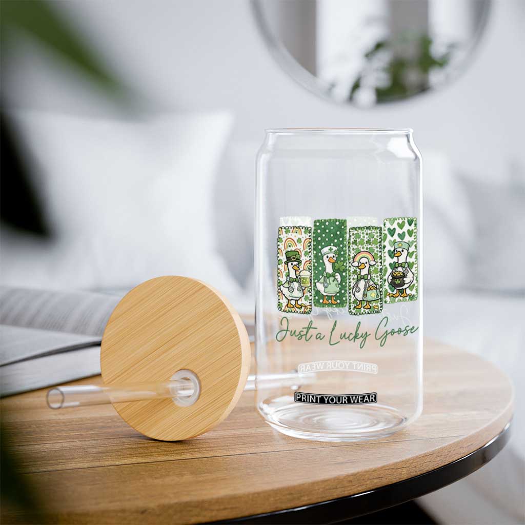 Just A Lucky Goose Nurse Glass Can St Patricks Day Gift TS12 Print Your Wear