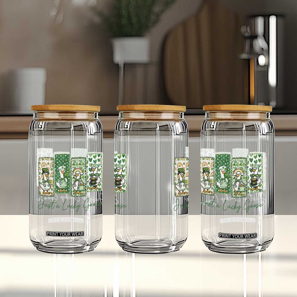 Just A Lucky Goose Nurse Glass Can St Patricks Day Gift TS12 Print Your Wear