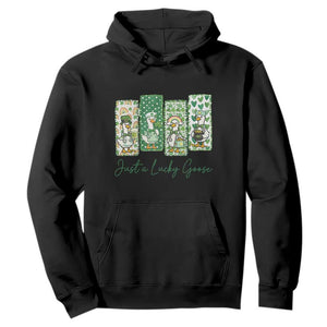 Just A Lucky Goose Nurse Hoodie St Patricks Day Gift TS12 Black Print Your Wear