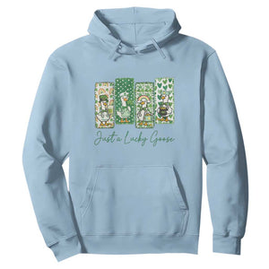 Just A Lucky Goose Nurse Hoodie St Patricks Day Gift TS12 Light Blue Print Your Wear