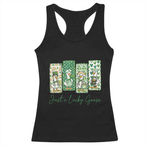 Just A Lucky Goose Nurse Racerback Tank Top St Patricks Day Gift TS12 Black Print Your Wear