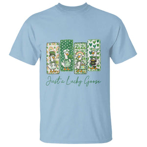 Just A Lucky Goose Nurse T Shirt St Patricks Day Gift TS12 Light Blue Print Your Wear