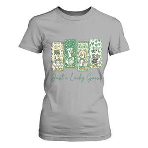 Just A Lucky Goose Nurse T Shirt For Women St Patricks Day Gift TS12 Sport Gray Print Your Wear