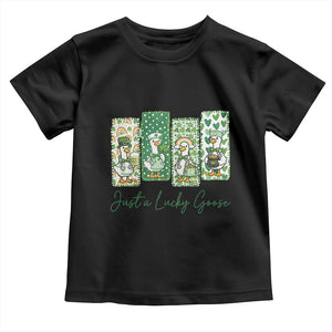 Just A Lucky Goose Nurse Toddler T Shirt St Patricks Day Gift TS12 Black Print Your Wear
