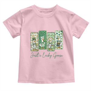Just A Lucky Goose Nurse Toddler T Shirt St Patricks Day Gift TS12 Light Pink Print Your Wear