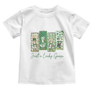Just A Lucky Goose Nurse Toddler T Shirt St Patricks Day Gift TS12 White Print Your Wear