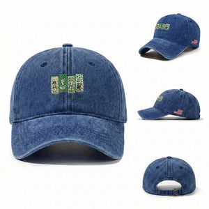 Just A Lucky Goose Nurse Washed Cotton Baseball Cap St Patricks Day Gift TS12 Washed Cap Universal Fit Royal Blue Print Your Wear