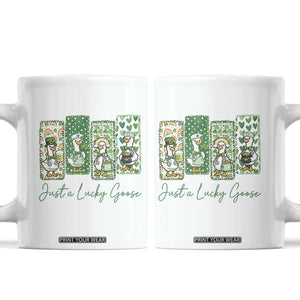 Just A Lucky Goose Nurse Coffee Mug St Patricks Day Gift TS12 White Print Your Wear