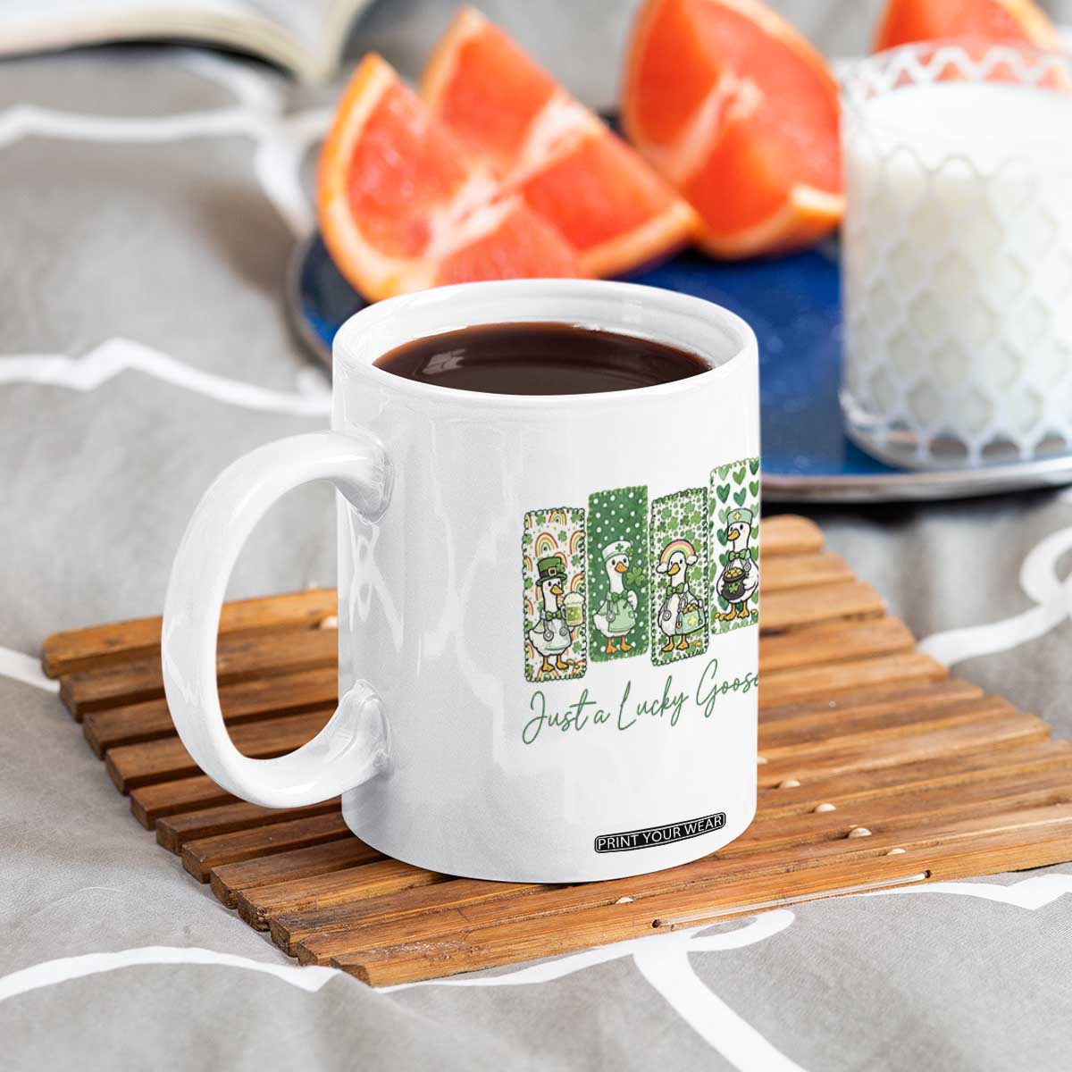 Just A Lucky Goose Nurse Coffee Mug St Patricks Day Gift TS12 Print Your Wear