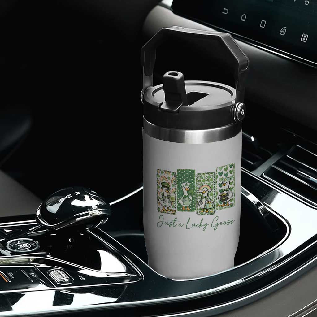 Just A Lucky Goose Nurse Flip Straw Tumbler St Patricks Day Gift TS12 Print Your Wear