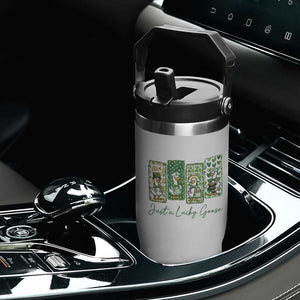 Just A Lucky Goose Nurse Flip Straw Tumbler St Patricks Day Gift TS12 Print Your Wear