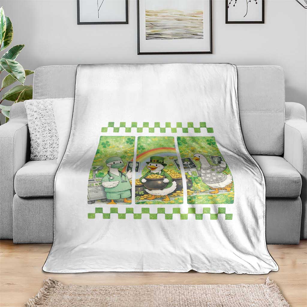 Funny Goose Radiologic Technologist Throw Blanket St Patricks Day Gift TS12 Print Your Wear