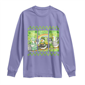 Funny Goose Radiologic Technologist Long Sleeve Shirt St Patricks Day Gift TS12 Violet Print Your Wear