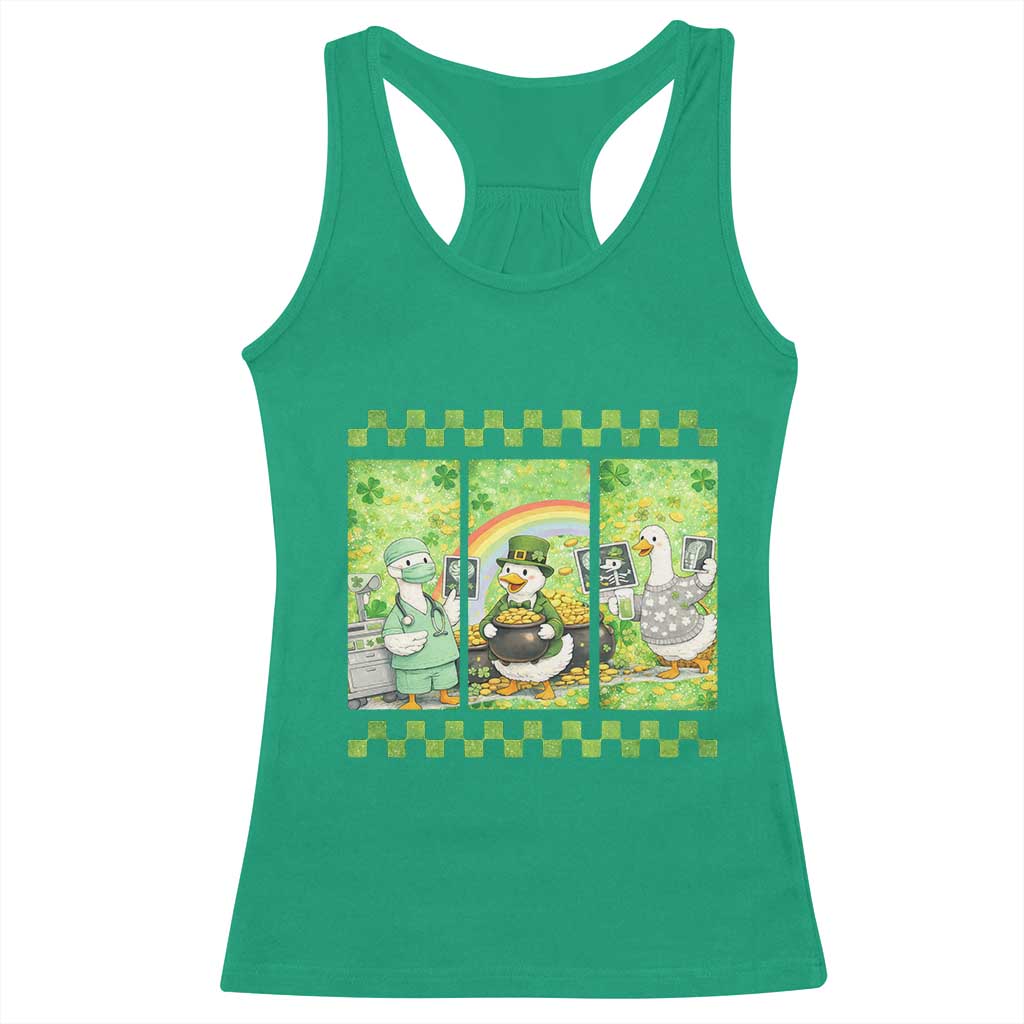 Funny Goose Radiologic Technologist Racerback Tank Top St Patricks Day Gift TS12 Irish Green Print Your Wear