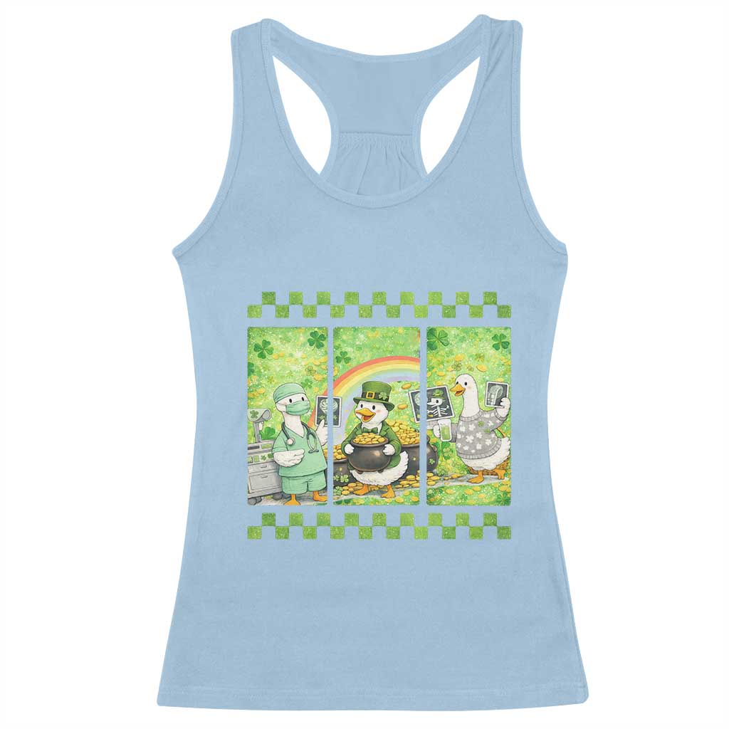 Funny Goose Radiologic Technologist Racerback Tank Top St Patricks Day Gift TS12 Light Blue Print Your Wear