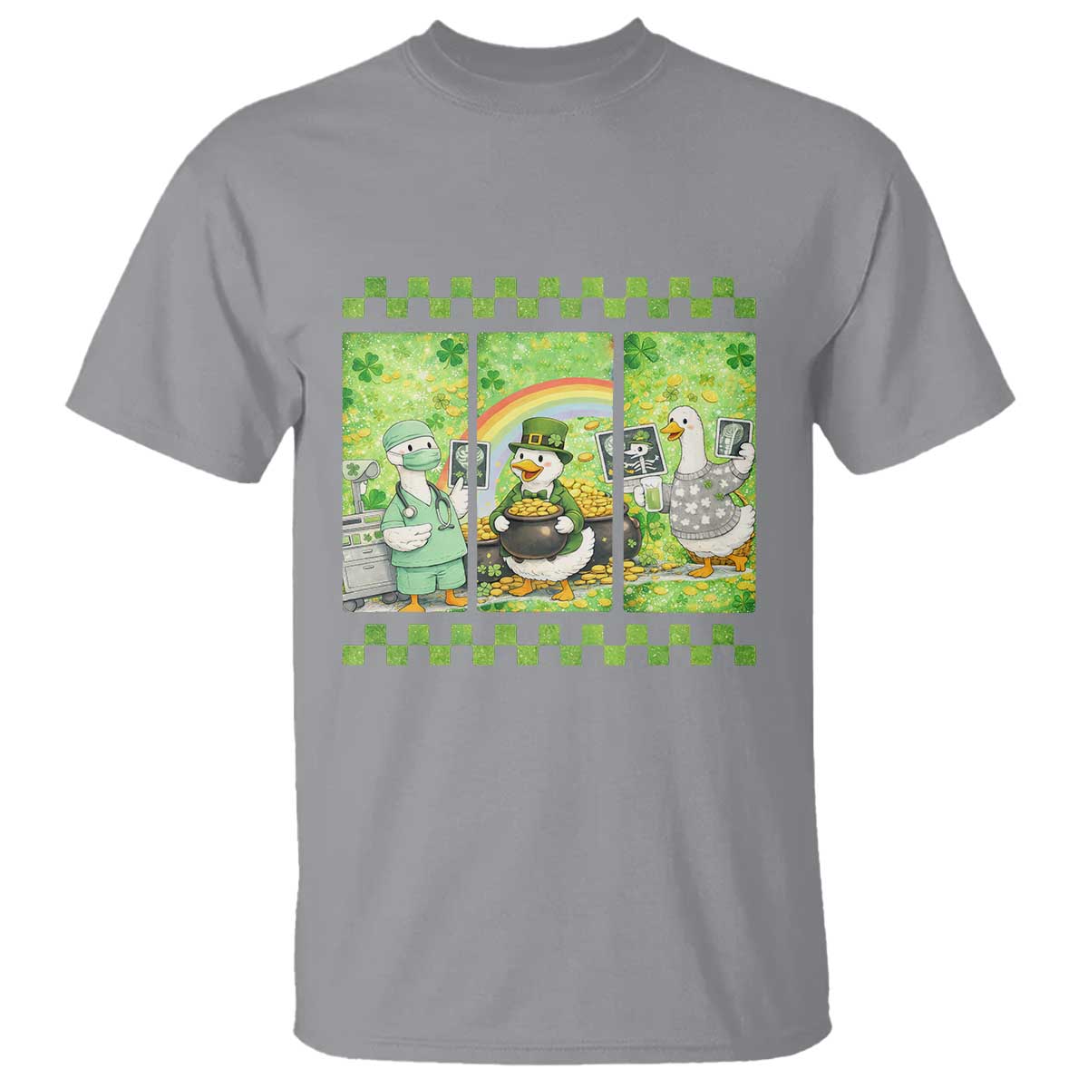 Funny Goose Radiologic Technologist T Shirt St Patricks Day Gift TS12 Sport Gray Print Your Wear