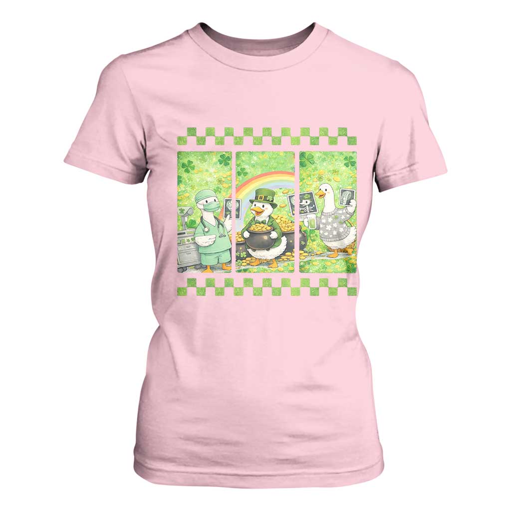 Funny Goose Radiologic Technologist T Shirt For Women St Patricks Day Gift TS12 Light Pink Print Your Wear